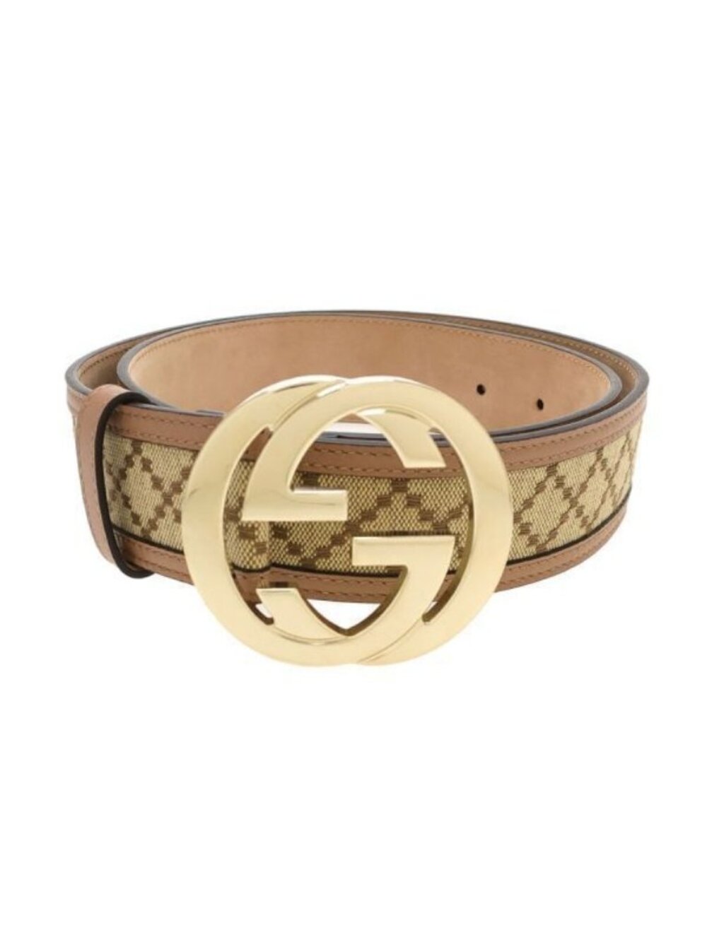 Gucci Interlocking Belt Beige